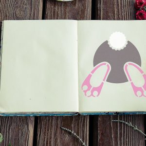 Bunny Butt Easter Stencil - Art and Wall Stencil - Image 3