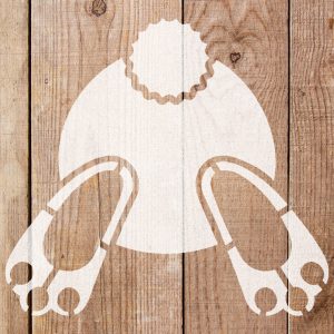 Bunny Butt Easter Stencil - Art and Wall Stencil - Image 5