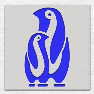 Penguins Stencil - Art and Wall Stencil - Image 3