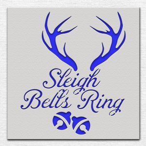 Sleigh Bells Ring Design - Art and Wall Stencil - Image 3