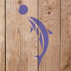 Dolphin Stencil - Art and Wall Stencil - Image 4