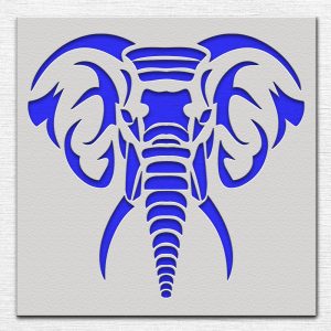 Elephant Stencil - Art and Wall Stencil - Image 3