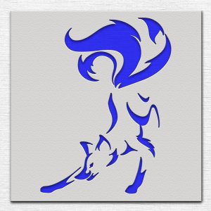 Fox Stencil - Art and Wall Stencil - Image 3