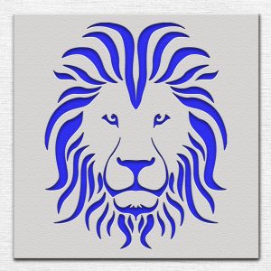 Lion Stencil - Art and Wall Stencil - Image 3