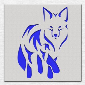 Fox Stencil - Art and Wall Stencil - Image 3