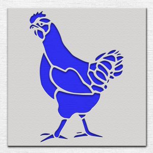 Rooster Stencil - Art and Wall Stencil - Image 3