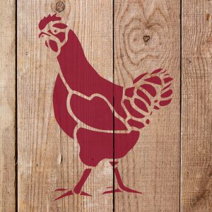 Rooster Stencil - Art and Wall Stencil - Image 4