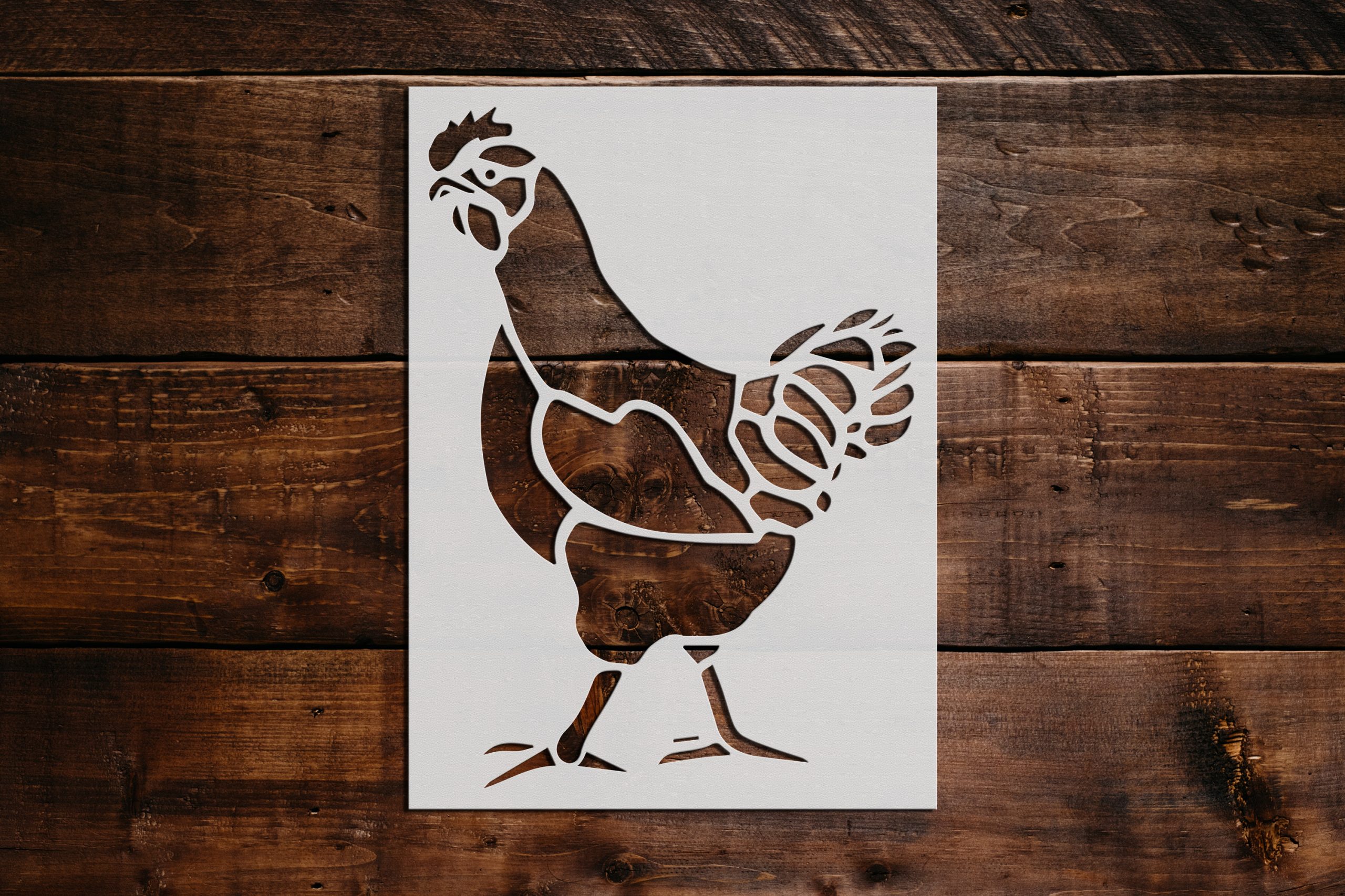 Rooster Stencil - Art and Wall Stencil - Stencil Giant