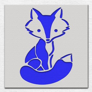 Fox Stencil - Art and Wall Stencil - Image 3