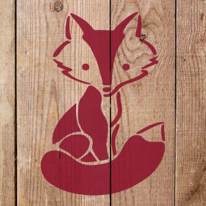 Fox Stencil - Art and Wall Stencil - Image 4