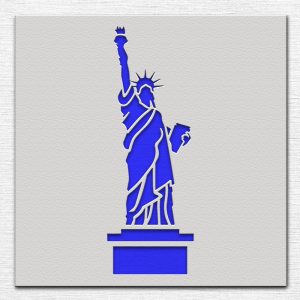 Statue of Liberty Stencil - Art and Wall Stencil - Image 3