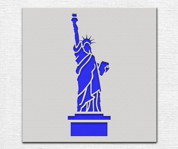  Statue of Liberty Stencil - Liberty Stencil, Patriotic  Stencil, 4th of July Stencil, NYC Stencil, Memorial Day : Arts, Crafts &  Sewing