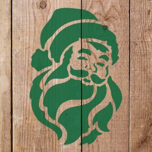 Santa Head Stencil - Art and Wall Stencil - Image 4