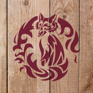 Fox Stencil - Art and Wall Stencil - Image 4
