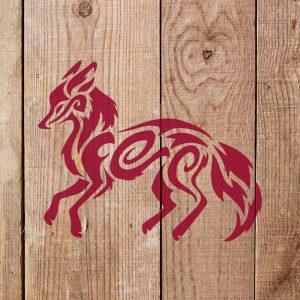 Fox Stencil - Art and Wall Stencil - Image 4