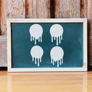 Paint Drips, Oozing Balls Stencil - Art and Wall Stencil - Image 3