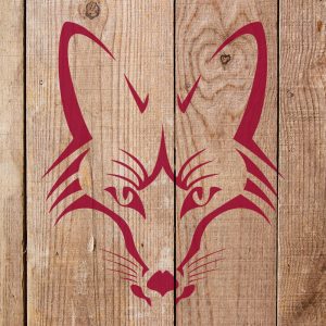 Fox Head Stencil - Art and Wall Stencil - Image 4