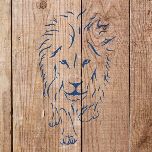 Lion Stencil - Art and Wall Stencil - Image 4