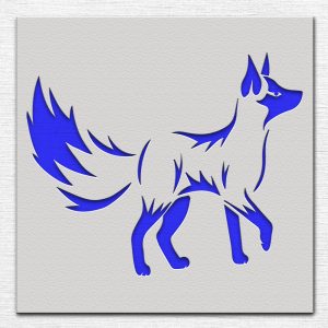 Fox Stencil - Art and Wall Stencil - Image 3
