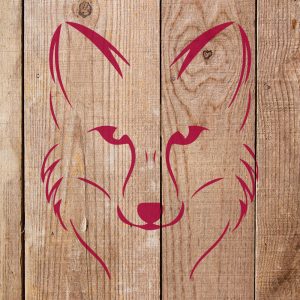 Fox Head Stencil - Art and Wall Stencil - Image 4