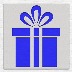 Present Gift Box Stencil - Art and Wall Stencil - Image 3