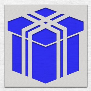 Present Gift Box Stencil - Art and Wall Stencil - Image 3