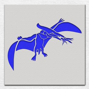 Pterodactyl Stencil - Art and Wall Stencil - Image 3