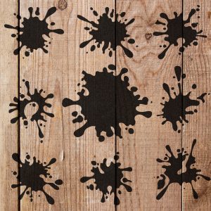 Variety of Splotches and Splatters Stencil - Art and Wall Stencil - Image 3