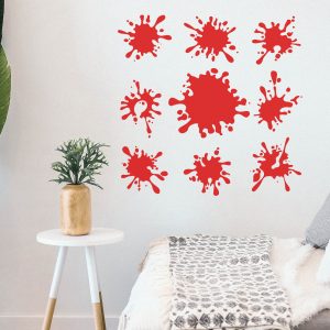 Variety of Splotches and Splatters Stencil - Art and Wall Stencil - Image 5