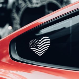 American Flag Heart Stencil - Art and Wall Stencil - Image 5