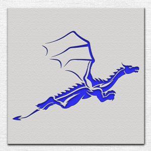 Dragon Stencil - Art and Wall Stencil - Image 3