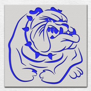 Bulldog Stencil - Art and Wall Stencil - Image 3