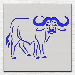 Ox Stencil - Art and Wall Stencil - Image 3