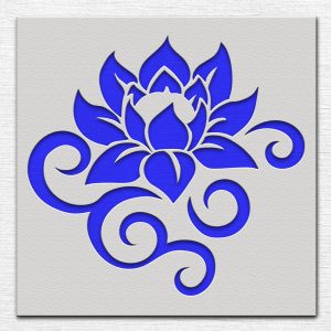 Flower Stencil - Art and Wall Stencil - Image 3