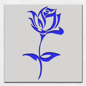 Rose Stencil - Art and Wall Stencil - Image 3