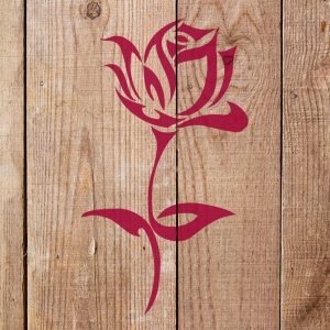 Rose Stencil - Art and Wall Stencil - Image 4