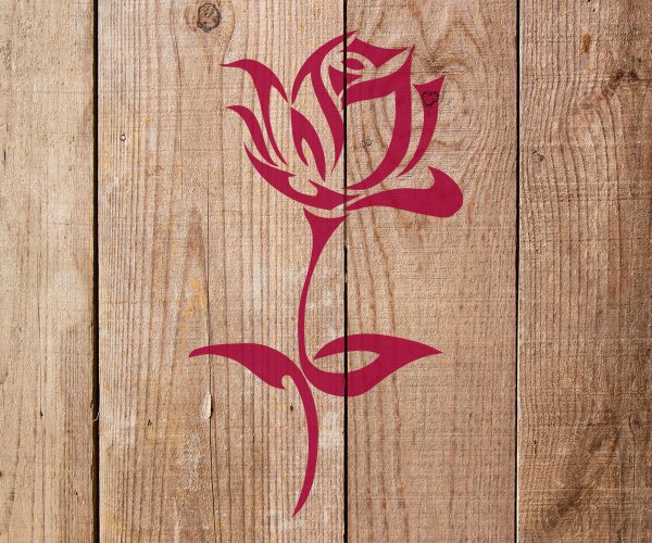 Rolin Roly 9Pcs Heart Painting Stencils Rose Print Stencil Reusable Leaf  Painting Templates for Drawing Tracing DIY Furniture Wall Floor Decor