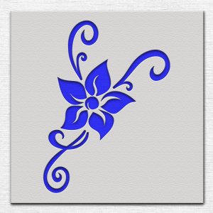 Flower Stencil - Art and Wall Stencil - Image 3
