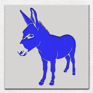 Donkey Stencil - Art and Wall Stencil - Image 3
