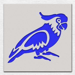Parrot Stencil - Art and Wall Stencil - Image 3
