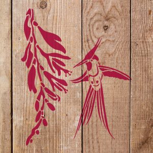 Humming Bird Stencil - Art and Wall Stencil - Image 4
