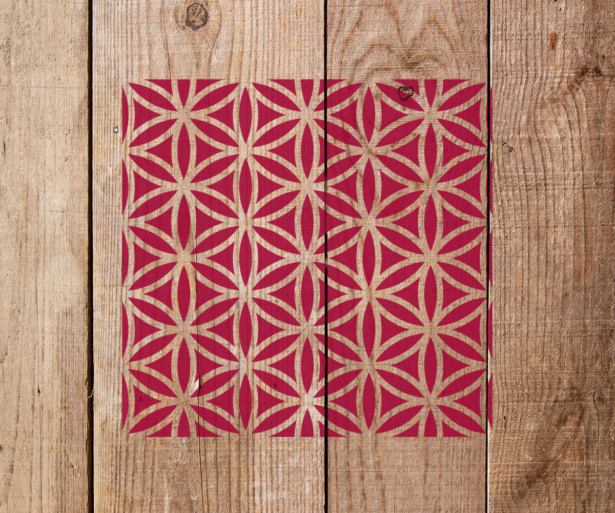 Geometric Shape Stencil Art and Wall Stencil Stencil Giant