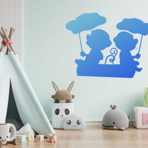 Two Monkeys Stencil - Art and Wall Stencil - Image 5