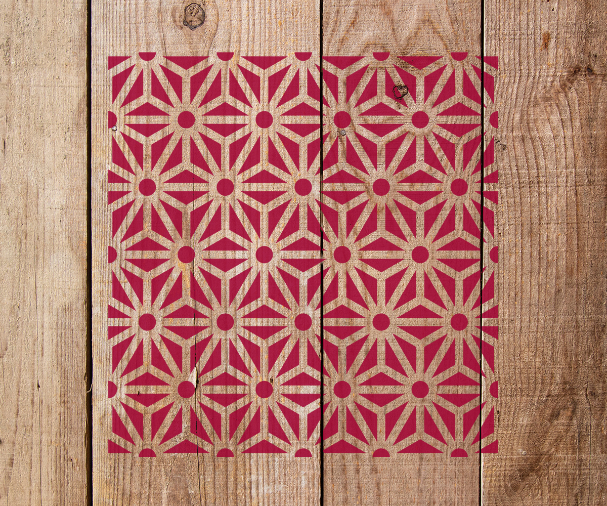 Geometric Shape Stencil Art and Wall Stencil Stencil Giant