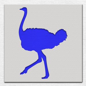 Ostrich Stencil - Art and Wall Stencil - Image 3