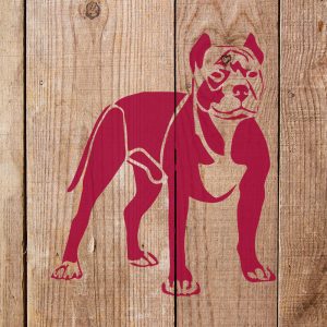 Pitbull Stencil - Art and Wall Stencil - Image 4