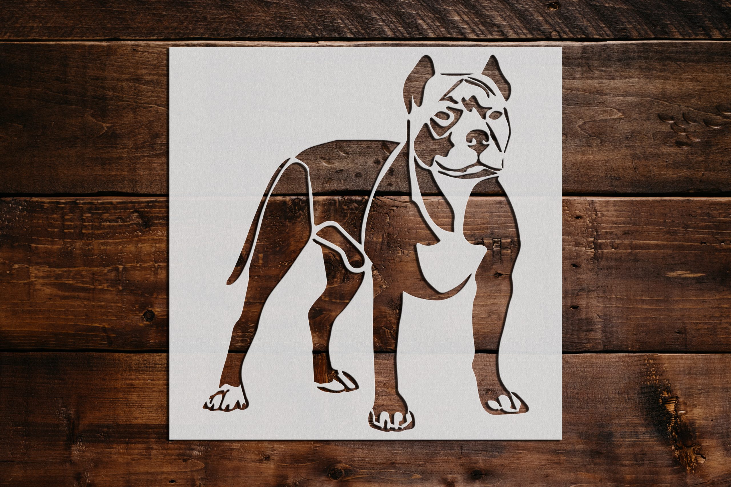 Pitbull Stencil - Art and Wall Stencil - Stencil Giant