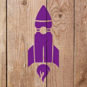 Rocket Stencil - Art and Wall Stencil - Image 4