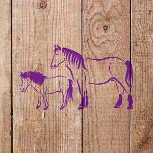 Horses Stencil - Art and Wall Stencil - Image 4