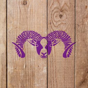 Rams Head Stencil - Art and Wall Stencil - Image 4